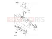 SUZUKI RM125 M (1991) (E02,E04,E24) 5B - CRANKSHAFT (MODEL M)