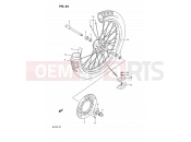 SUZUKI RM125 M (1991) (E02,E04,E24) 25 - FRONT WHEEL