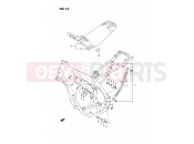 SUZUKI RM125 P (1993) (E02,E04,E24) 16 - FRAME - SEAT (MODEL N/P)