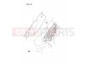 SUZUKI RM125 P (1993) (E02,E04,E24) 21A - FRAME COVER (MODEL P/R/S)