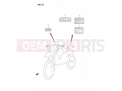 SUZUKI RM125 P (1993) (E02,E04,E24) 37 - LABEL