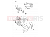 SUZUKI RM125 R (1994) (E02,E04,E24) 4 - CRANKCASE COVER- WATER PUMP