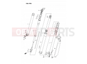 SUZUKI RM125 R (1994) (E02,E04,E24) 22B - FRONT DAMPER (MODEL R)