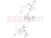 SUZUKI RM125 K1 (2001) (E02,E04,E24) 8 - MUFFLER
