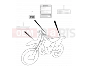 SUZUKI RM125 K1 (2001) (E02,E04,E24) 26 - LABEL