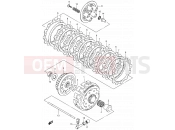 SUZUKI RM125 K1 (2001) (E03,E28,E33) 10 - CLUTCH (MODEL K1)
