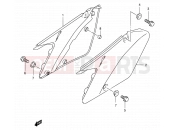 SUZUKI RM125 K1 (2001) (E03,E28,E33) 21 - FRAME COVER (MODEL K1/K2)