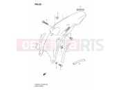 SUZUKI RM125 K1 (2001) (E03,E28,E33) 25 - REAR FENDER