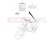 SUZUKI RM125 K1 (2001) (E03,E28,E33) 26 - LABEL