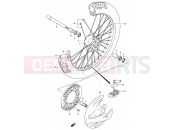 SUZUKI RM125 K2 (2002) (E03,E28,E33) 30 - FRONT WHEEL (MODEL K1/K2/K3/K4)