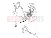SUZUKI RM125 K4 (2004) (E03,E28,E33) 36B - REAR WHEEL (MODEL K4)