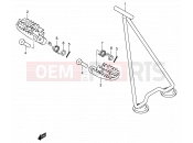 SUZUKI RM125 K5 (2005) (E03,E28,E33) 17A - STAND - FOOTREST (MODEL K3/K4/K5)