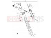 SUZUKI RM125 K5 (2005) (E03,E28,E33) 34C - REAR SHOCK ABSORBER (MODEL K5)