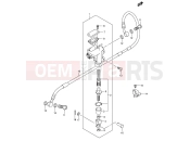 SUZUKI RM125 K5 (2005) (E03,E28,E33) 38C - REAR MASTER CYLINDER (MODEL K5/K6)