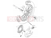 SUZUKI RM125 K6 (2006) (E03,E28,E33) 30A - FRONT WHEEL (MODEL K5/K6)