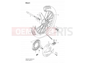 SUZUKI RM125 K8 (2008) (E03,E28,E33) 31 - FRONT WHEEL