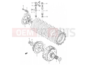 SUZUKI RM125 K (1989) (E03,E28,E33) 10 - CLUTCH