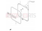 SUZUKI RM125 K (1989) (E03,E28,E33) 38 - FRONT NUMBER PLATE