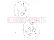 SUZUKI RM125 K (1989) (E03,E28,E33) 39 - DISC COVER (OPTIONAL)
