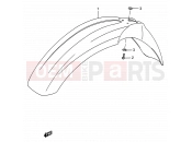 SUZUKI RM125 L (1990) (E03,E28,E33) 24 - FRONT FENDER