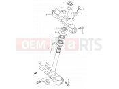 SUZUKI RM125 L (1990) (E03,E28,E33) 23A - STEERING STEM (MODEL L)