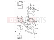 SUZUKI RM125 M (1991) (E03,E28,E33) 1B - CYLINDER (MODEL M)