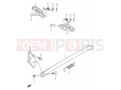 SUZUKI RM125 M (1991) (E03,E28,E33) 17 - STAND - FOOTREST