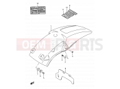 SUZUKI RM125 M (1991) (E03,E28,E33) 34 - REAR FENDER