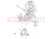 SUZUKI RM125 M (1991) (E03,E28,E33) 25 - FRONT WHEEL