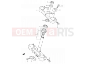 SUZUKI RM125 N (1992) (E03,E28,E33) 23 - STEERING STEM (MODEL N)