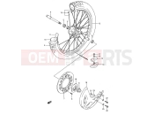 SUZUKI RM125 N (1992) (E03,E28,E33) 25 - FRONT WHEEL