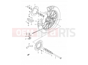 SUZUKI RM125 N (1992) (E03,E28,E33) 34 - REAR WHEEL