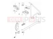SUZUKI RM125 P (1993) (E03,E28,E33) 17 - STAND - FOOTREST