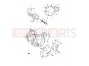 SUZUKI RM125 S (1995) (E03,E28,E33) 4 - CRANKCASE COVER- WATER PUMP