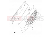 SUZUKI RM125 S (1995) (E03,E28,E33) 21A - FRAME COVER (MODEL P/R/S)