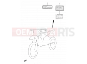 SUZUKI RM125 S (1995) (E03,E28,E33) 37 - LABEL
