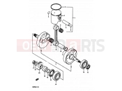 SUZUKI RM250 J (1988) 5 - CRANKSHAFT