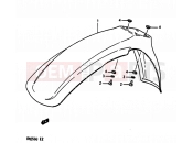 SUZUKI RM250 J (1988) 24 - FRONT FENDER