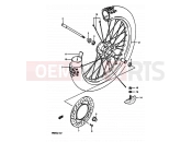 SUZUKI RM250 J (1988) 25 - FRONT WHEEL