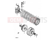 SUZUKI RM250 K (1989) (E02,E04,E24) 10 - CLUTCH (MODEL K/L/M)