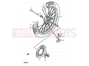 SUZUKI RM250 K (1989) (E02,E04,E24) 25 - FRONT WHEEL (MODEL K/L/M)