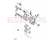SUZUKI RM250 K (1989) (E02,E04,E24) 28 - FRONT CALIPER (MODEL K/L)
