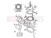 SUZUKI RM250 N (1992) (E02,E04,E24) 1A - CYLINDER (MODEL M/N)