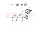 SUZUKI RM250 N (1992) (E02,E04,E24) 34A - REAR FENDER (MODEL N)