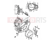 SUZUKI RM250 P (1993) (E02,E04,E24) 4 - CRANKCASE COVER (MODEL P)