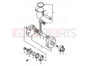 SUZUKI RM250 P (1993) (E02,E04,E24) 5 - CRANKSHAFT (MODEL P)