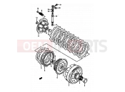 SUZUKI RM250 P (1993) (E02,E04,E24) 10 - CLUTCH (MODEL P)
