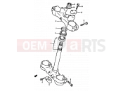 SUZUKI RM250 P (1993) (E02,E04,E24) 22 - STEERING STEM