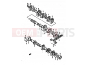 SUZUKI RM250 S (1995) (E02,E04,E24,P37) 11 - TRANSMISSION