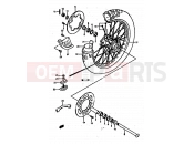 SUZUKI RM250 S (1995) (E02,E04,E24,P37) 33 - REAR WHEEL